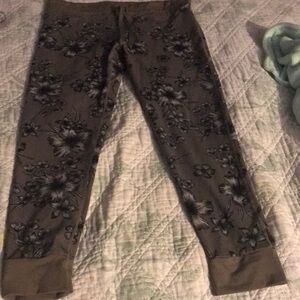 Floral Kids Bottoms in Gray
